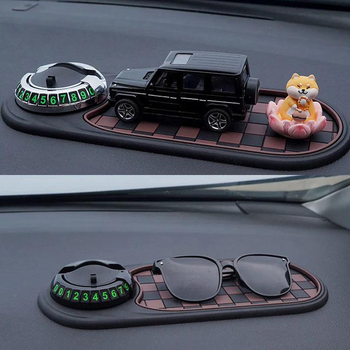 Tapete Organizador Antideslizante Para Tablero De Auto.