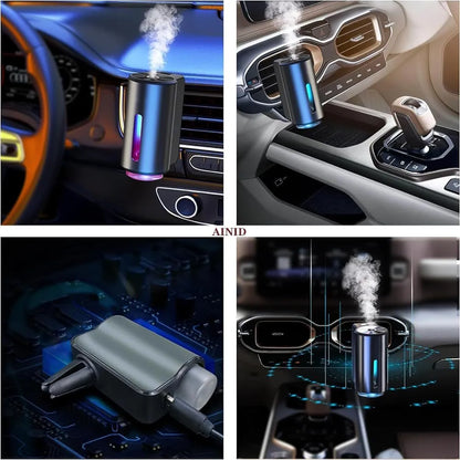 Difusor de aromas inteligente para coche con 3 frascos de aceite esencial.